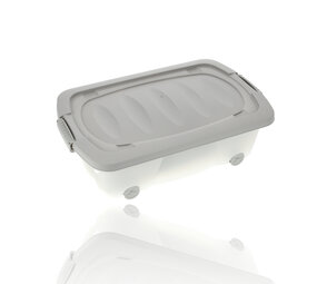 Discountershop Opbergbox 24 Liter Grijs - Onderbedbox op Wielen - Ideaal voor Speelgoed, Kleding en Opbergruimte Onder Bed - 60x38,5x18 cm Discountershop Opbergbox 24 Liter Grijs - Onderbedbox op Wielen - Ideaal voor Speelgoed, Kleding en Opbergruimte Onder Bed - 60x38,5x18 cm