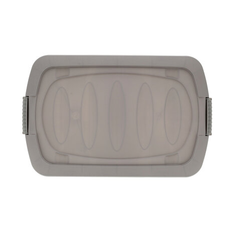 Discountershop Storage box 24 Liters Gray - Underbed box on wheels - Ideal for Toys, Clothes and Storage Space Under Bed - 60x38.5x18 cm Discountershop Storage box 24 Liters Gray - Underbed box on wheels - Ideal for Toys, Clothes and Storage Space Under Bed - 60x38.5x18 cm