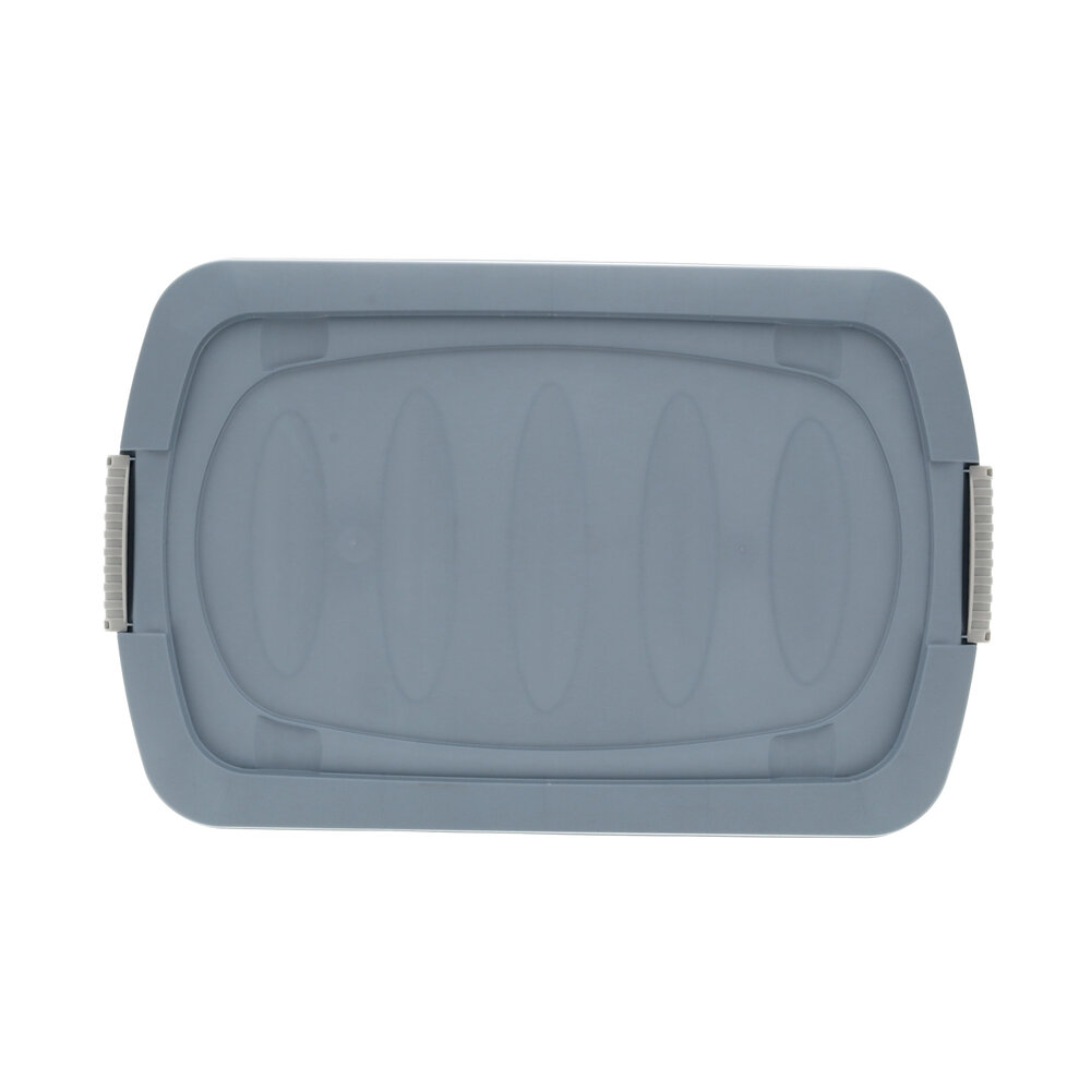 Discountershop Set van 2 Opbergboxen 24L Blauw/Transparant - Onderbedboxen met Wielen & Druksluiting - Voor Speelgoed, Kleding & Onder Bed Opslag Discountershop Set van 2 Opbergboxen 24L Blauw/Transparant - Onderbedboxen met Wielen & Druksluiting - Voor Speelgoed, Kleding & Onder Bed Opslag