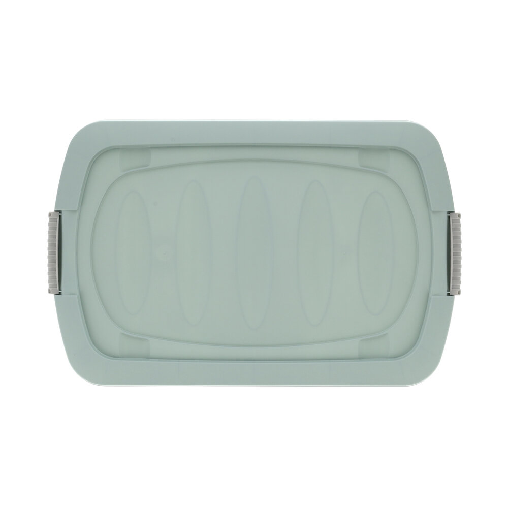 Discountershop Storage Box Green 24L - Under Bed Box with Lid (60x38.5x18 cm) - Under Bed Storage for Home & Office Discountershop Storage Box Green 24L - Under Bed Box with Lid (60x38.5x18 cm) - Under Bed Storage for Home & Office