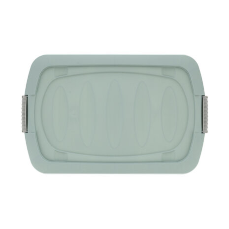 Discountershop Storage Box Green 24L - Under Bed Box with Lid (60x38.5x18 cm) - Under Bed Storage for Home & Office Discountershop Storage Box Green 24L - Under Bed Box with Lid (60x38.5x18 cm) - Under Bed Storage for Home & Office