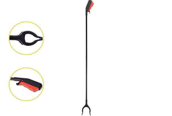 Discountershop Waste Grabber 1 Meter - Ergonomic Grabbing Pliers for Waste & Litter - Grabbing Stick for the Elderly, Disabled & Long Grabbing Arm