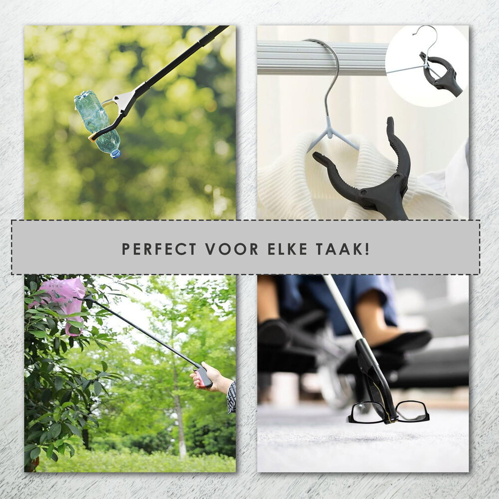 Discountershop Waste Grabber 1 Meter - Ergonomic Grabbing Pliers for Waste & Litter - Grabbing Stick for the Elderly, Disabled & Long Grabbing Arm