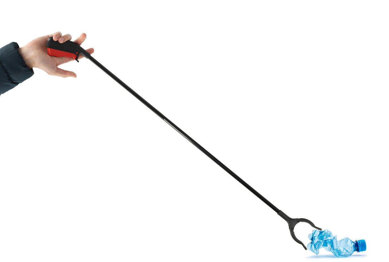 Discountershop Set of 2 Litter Grabber 1 Meter - Ergonomic Long Grab Arms for Waste & Litter - Waste Grabs for the Elderly and Disabled