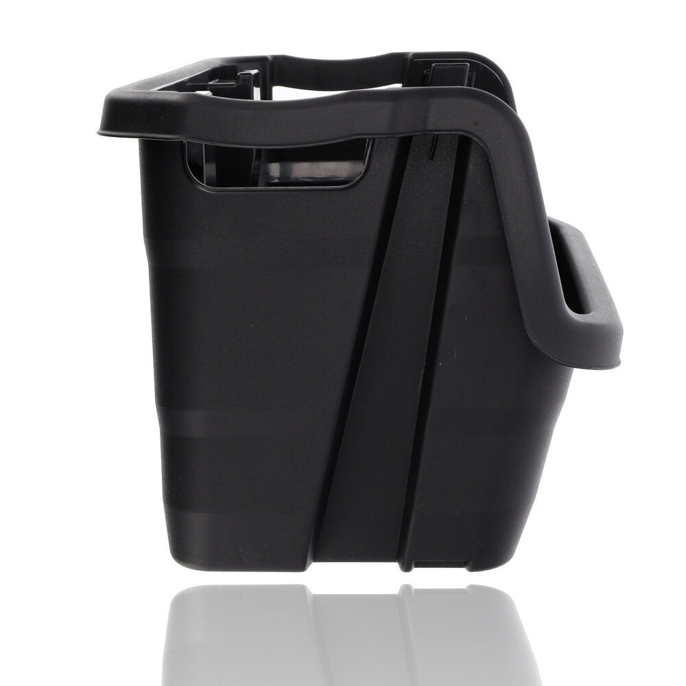 Discountershop Stacking Bin Storage Bin XL Black - 59x37x35 cm - Sturdy Stackable Box for Warehouse, Shed & Food Storage Discountershop Stacking Bin Storage Bin XL Black - 59x37x35 cm - Sturdy Stackable Box for Warehouse, Shed & Food Storage