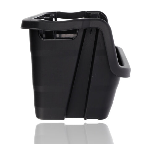 Discountershop Stacking Bin Storage Bin XL Black - 59x37x35 cm - Sturdy Stackable Box for Warehouse, Shed & Food Storage Discountershop Stacking Bin Storage Bin XL Black - 59x37x35 cm - Sturdy Stackable Box for Warehouse, Shed & Food Storage