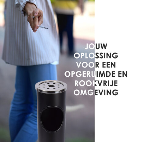 Discountershop Staande Asbak voor Buiten | Zware Rookzuil | 55.5 cm x 14.5 cm | Dubbele Sigaretten Asbak | Ideaal voor Tuin, Terras & Kantoor Discountershop Staande Asbak voor Buiten | Zware Rookzuil | 55.5 cm x 14.5 cm | Dubbele Sigaretten Asbak | Ideaal voor Tuin, Terras & Kantoor