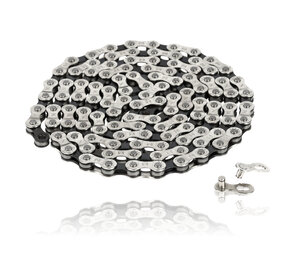 Discountershop Bicycle Chain 6-7-8 Speed - 116 Links - Connecting Link Included - Size 1/2 x 3/32 - 7.1 mm Discountershop Bicycle Chain 6-7-8 Speed - 116 Links - Connecting Link Included - Size 1/2 x 3/32 - 7.1 mm