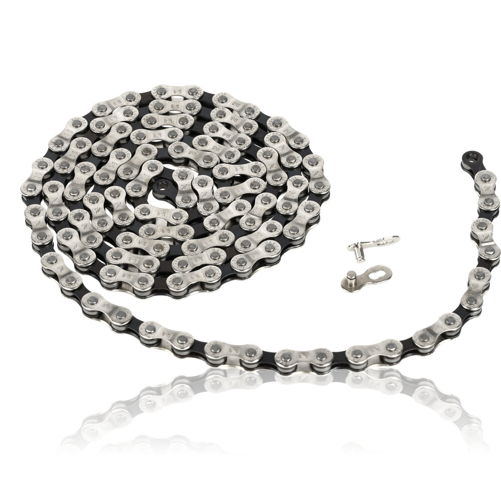 Discountershop Bicycle Chain 6-7-8 Speed - 116 Links - Connecting Link Included - Size 1/2 x 3/32 - 7.1 mm Discountershop Bicycle Chain 6-7-8 Speed - 116 Links - Connecting Link Included - Size 1/2 x 3/32 - 7.1 mm