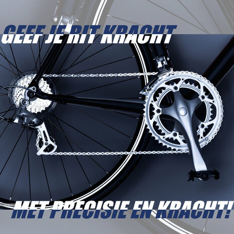 Discountershop Fietsketting 9 Speed - 116 Schakels - Verbindingsschakel Inclusief - Maat 1/2 x 11/128 Inch - 6.3 mm Discountershop Fietsketting 9 Speed - 116 Schakels - Verbindingsschakel Inclusief - Maat 1/2 x 11/128 Inch - 6.3 mm