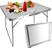 Folding Table 80x60x70cm - Weatherproof Folding Outdoor Camping Table - Foldable Garden Table with Handle for 1-2 Persons - Sturdy Folding Table Folding Table 80x60x70cm - Weatherproof Folding Outdoor Camping Table - Foldable Garden Table with Handle for 1-2 Persons - Sturdy Folding Table