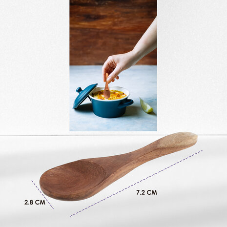 Discountershop Small Wooden Spoons Set of 4 - 7 cm Reusable Mini Wooden Spoons for Tea, Coffee, Jam, Joney, Mustard, Spices & More! Discountershop Small Wooden Spoons Set of 4 - 7 cm Reusable Mini Wooden Spoons for Tea, Coffee, Jam, Joney, Mustard, Spices & More!