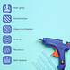 Discountershop Glue Gun Refills 7mm x 100mm - 120 Pieces Glue Sticks - Universal for Hobby & DIY - Compatible with Various Glue Guns Discountershop Glue Gun Refills 7mm x 100mm - 120 Pieces Glue Sticks - Universal for Hobby & DIY - Compatible with Various Glue Guns