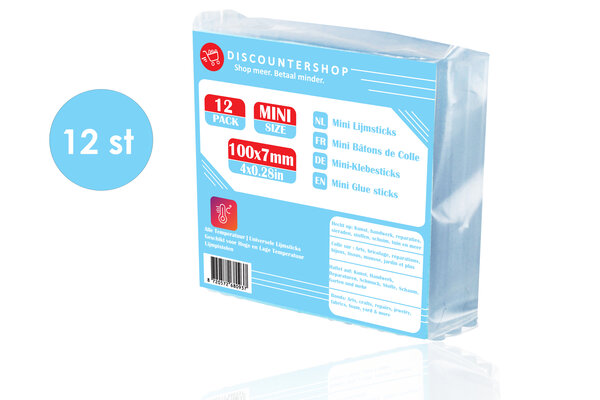 Discountershop Lijmpistool Vullingen - Lijmpatronen 7MM Rond - 100 MM Lang - Lijm Patronen voor Lijmpistool - LijmpistoolLijmstick - LIJMPATRONEN - 7 mm X100MM - Lijmstaven - Glue gun Lijmpatronen - LET OP 12 Lijmpatronen - Universele Lijmpistool sticks Discountershop Lijmpistool Vullingen - Lijmpatronen 7MM Rond - 100 MM Lang - Lijm Patronen voor Lijmpistool - LijmpistoolLijmstick - LIJMPATRONEN - 7 mm X100MM - Lijmstaven - Glue gun Lijmpatronen - LET OP 12 Lijmpatronen - Universele Lijmpistool sticks