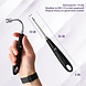 Discountershop Plasma Lighter - Electric USB-C Lighter - Windproof BBQ & Candles - Flexible Black - USB Rechargeable - 24cm Long