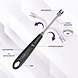 Discountershop Plasma Lighter - Electric USB-C Lighter - Windproof BBQ & Candles - Flexible Black - USB Rechargeable - 24cm Long