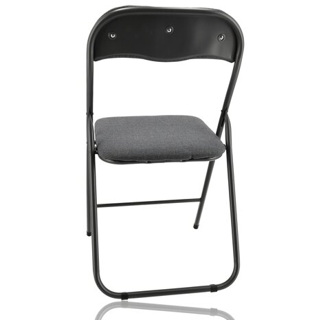 Discountershop Grey Folding Dining Chair - Compact Folding Chair - Maximum Loadable up to 100 kg Discountershop Grey Folding Dining Chair - Compact Folding Chair - Maximum Loadable up to 100 kg