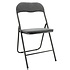 Grey Folding Dining Chair - Compact Folding Chair - Maximum Loadable up to 100 kg