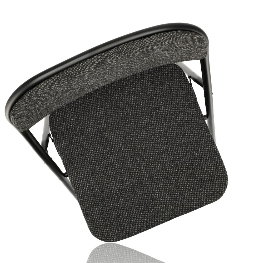 Discountershop Set of 2 Folding Chairs - Compact and Lightweight - Black Chairs for Indoors and Outdoors Discountershop Set of 2 Folding Chairs - Compact and Lightweight - Black Chairs for Indoors and Outdoors