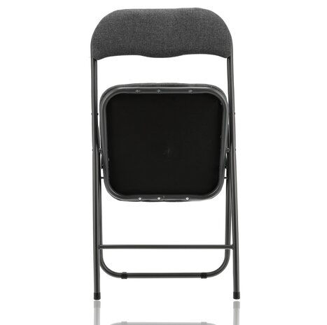 Discountershop Set of 4 Grey Folding Chairs - Folding Dining Chairs - Folding Chairs up to 100 kg Loadable - Side Chairs for Indoors and Outdoors Discountershop Set of 4 Grey Folding Chairs - Folding Dining Chairs - Folding Chairs up to 100 kg Loadable - Side Chairs for Indoors and Outdoors