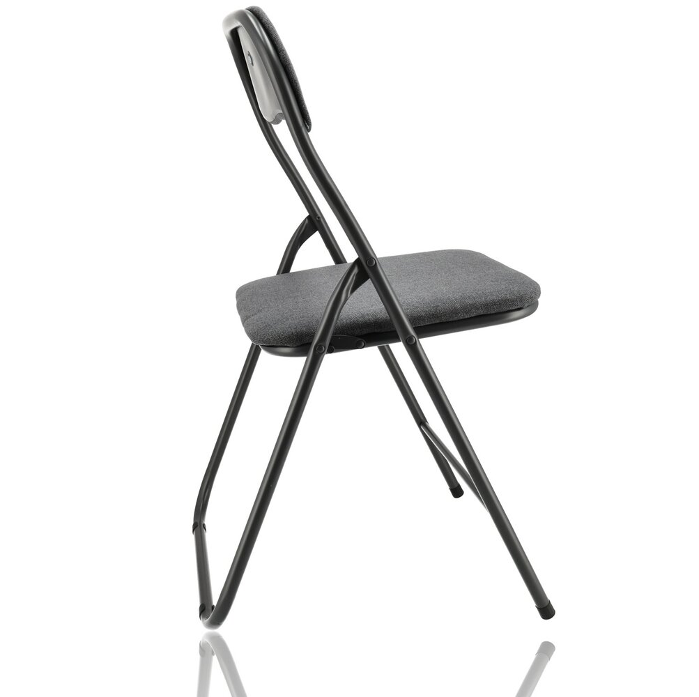 Discountershop Set van 4 Grijze Vouwstoelen - Inklapbare Eettafelstoelen - Klapstoelen tot 100 kg Belastbaar - Bijzetstoelen voor Binnen en Buiten Discountershop Set van 4 Grijze Vouwstoelen - Inklapbare Eettafelstoelen - Klapstoelen tot 100 kg Belastbaar - Bijzetstoelen voor Binnen en Buiten