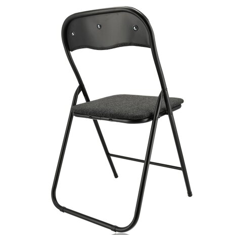 Discountershop Set of 4 Black Folding Chairs - Compact and Sturdy Side Chairs - Dining Chairs up to 100 kg Loadable Discountershop Set of 4 Black Folding Chairs - Compact and Sturdy Side Chairs - Dining Chairs up to 100 kg Loadable
