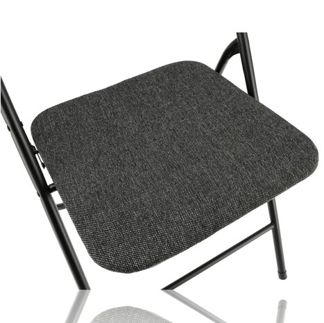 Discountershop Set of 4 Black Folding Chairs - Compact and Sturdy Side Chairs - Dining Chairs up to 100 kg Loadable Discountershop Set of 4 Black Folding Chairs - Compact and Sturdy Side Chairs - Dining Chairs up to 100 kg Loadable