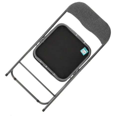 Discountershop Folding Chair Premium – Folding Chair Set 6 Folding Chairs – Grey – Side Chair Indoor – Loadable up to 100kg – 43cm Seat height Discountershop Folding Chair Premium – Folding Chair Set 6 Folding Chairs – Grey – Side Chair Indoor – Loadable up to 100kg – 43cm Seat height