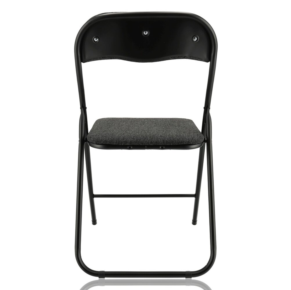 Discountershop Folding Chair Premium – Black – Set of 6 Folding Chairs – Side Chair Indoor – Loadable up to 100kg – 43cm Seat height Discountershop Folding Chair Premium – Black – Set of 6 Folding Chairs – Side Chair Indoor – Loadable up to 100kg – 43cm Seat height