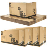 Discountershop Moving boxes 50L - Set of 10 - Sturdy Cardboard Boxes for Home Shifting - Cheap Moving Boxes 50x35x30 cm Discountershop Moving boxes 50L - Set of 10 - Sturdy Cardboard Boxes for Home Shifting - Cheap Moving Boxes 50x35x30 cm