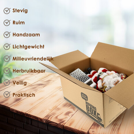 Discountershop Verhuisdozen 95L - Set van 5 Verzenddoos Groot - Stevig & Ruim - 55 kg Draagkracht - 60x40x40 cm Discountershop Verhuisdozen 95L - Set van 5 Verzenddoos Groot - Stevig & Ruim - 55 kg Draagkracht - 60x40x40 cm