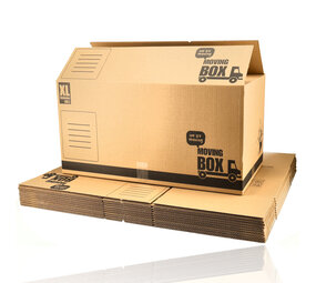 Discountershop Verhuisdozen 125L - Set van 5 - Extra Grote Stevige Verhuisdozen 80 x 40 x 40 cm - 70kg Draagkracht Discountershop Verhuisdozen 125L - Set van 5 - Extra Grote Stevige Verhuisdozen 80 x 40 x 40 cm - 70kg Draagkracht