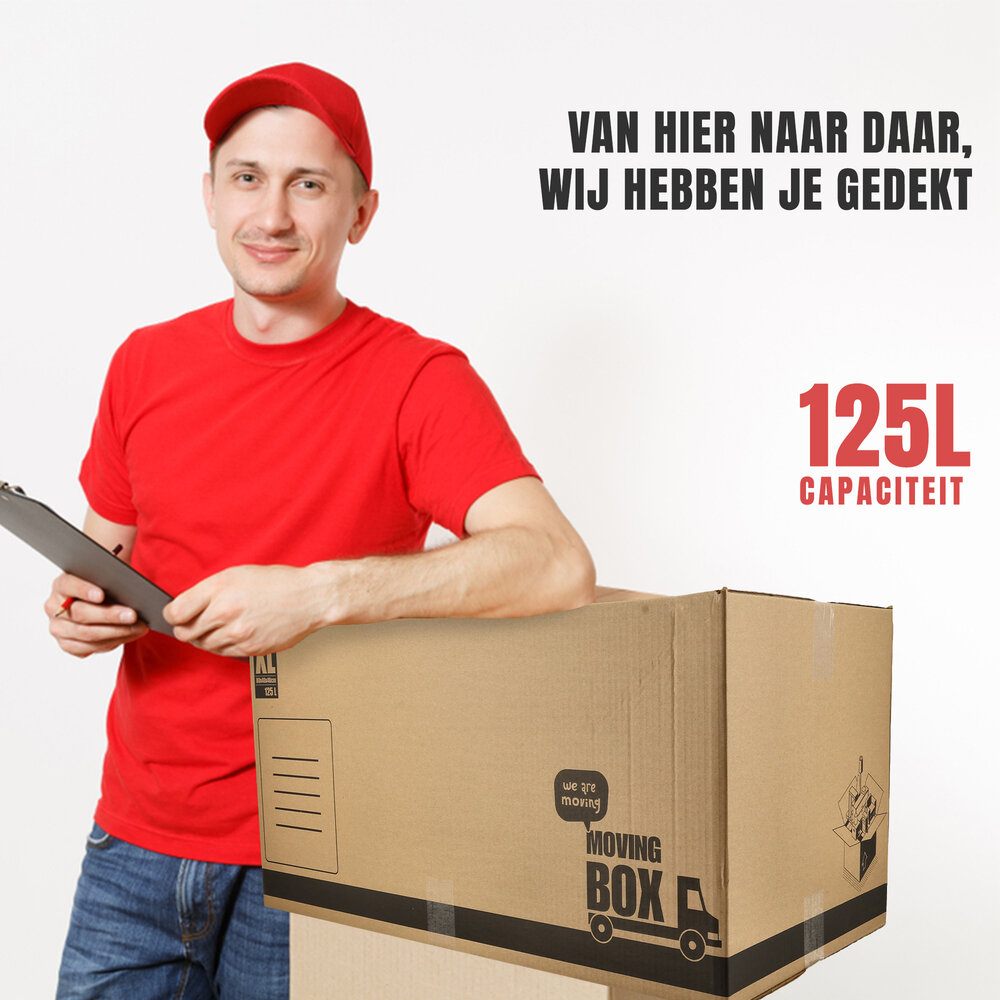 Discountershop Verhuisdozen Set Kopen - 125L, 95L & 50L - Stevige & Professionele Verhuisdozen - Verschillende Maten Discountershop Verhuisdozen Set Kopen - 125L, 95L & 50L - Stevige & Professionele Verhuisdozen - Verschillende Maten