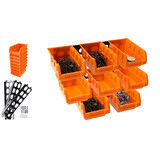 Discountershop Gereedschapswand Opbergsysteem – 8 Uitschuifbare Lades voor Schuur, Kantoor en Keukenkast – Inclusief Bevestigingsmateriaal