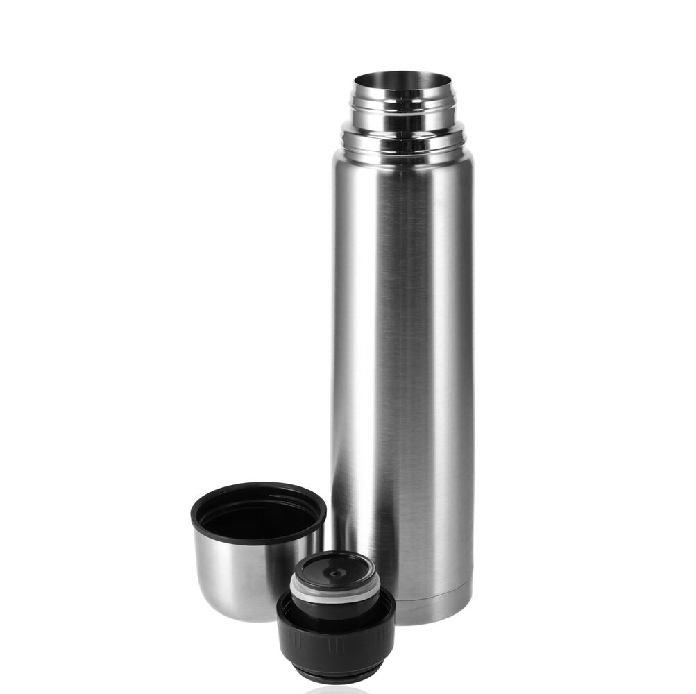 Discountershop Thermosfles 1 Liter – Babymelk Warm Houden – 8 uur Warm, 4 uur Koud – RVS Isoleerfles voor Babyvoeding, Koffie & Thee – Waterfilters en Drinkflessen - Dubbelwandige Thermosfles voor Kamperen en Outdoor