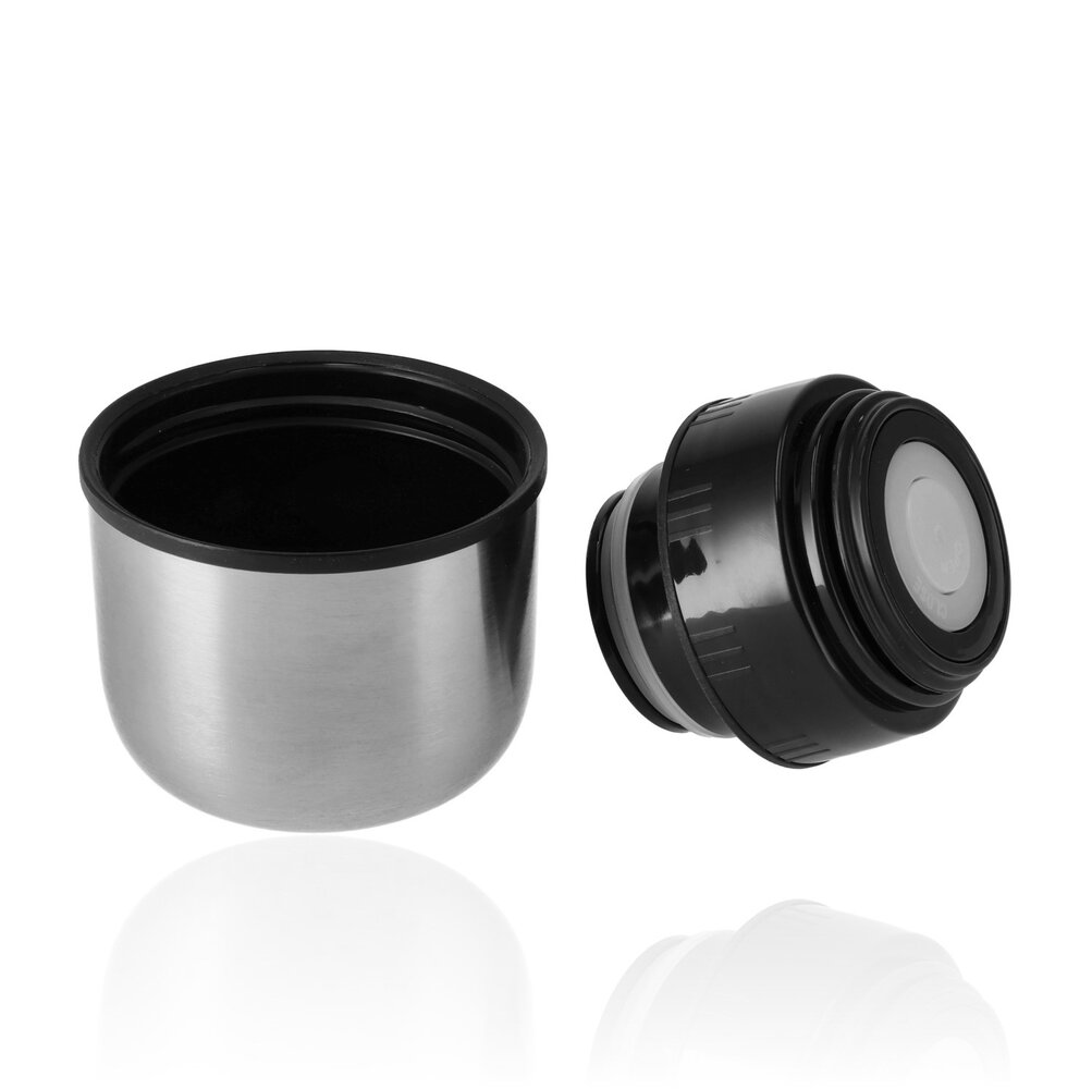 Discountershop 3-Delige RVS Thermosfles Set 1 Liter | Dubbelwandig, BPA-Vrij, Met Drinkbeker | Ideaal voor Reizen, Koffie, Soep, Thee en Dagelijks Gebruik