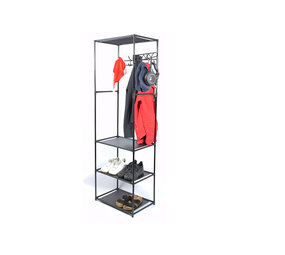 Discountershop Opbergrek met Kapstok 170x54x36cm | Stellingkast en Wandkast met Haken - Ideaal voor Hal, Gang en Slaapkamer Discountershop Opbergrek met Kapstok 170x54x36cm | Stellingkast en Wandkast met Haken - Ideaal voor Hal, Gang en Slaapkamer