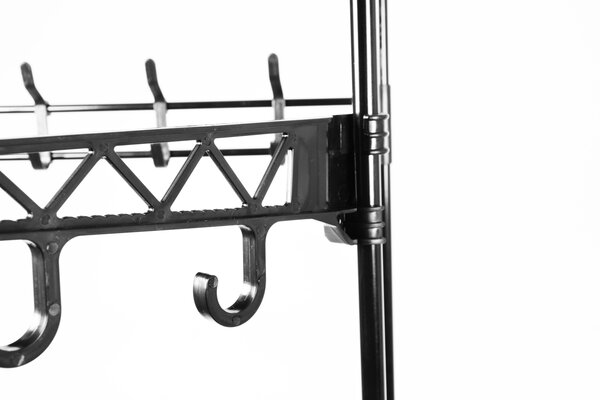 Discountershop Storage rack with coat rack 170x54x36cm | Shelving unit and Wall cabinet with Hooks - Ideal for Hallway, Hallway and Bedroom Discountershop Storage rack with coat rack 170x54x36cm | Shelving unit and Wall cabinet with Hooks - Ideal for Hallway, Hallway and Bedroom