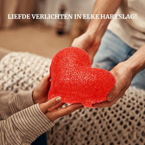 Discountershop Led Lamp Hartvorm - Kleurrijk Nachtlampje voor Thuis, Bar & Café | Valentijnsdag, Bruiloft & Feestdecoratie | LED Tafellamp