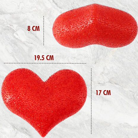 Discountershop Led Lamp Hartvorm - Kleurrijk Nachtlampje voor Thuis, Bar & Café | Valentijnsdag, Bruiloft & Feestdecoratie | LED Tafellamp