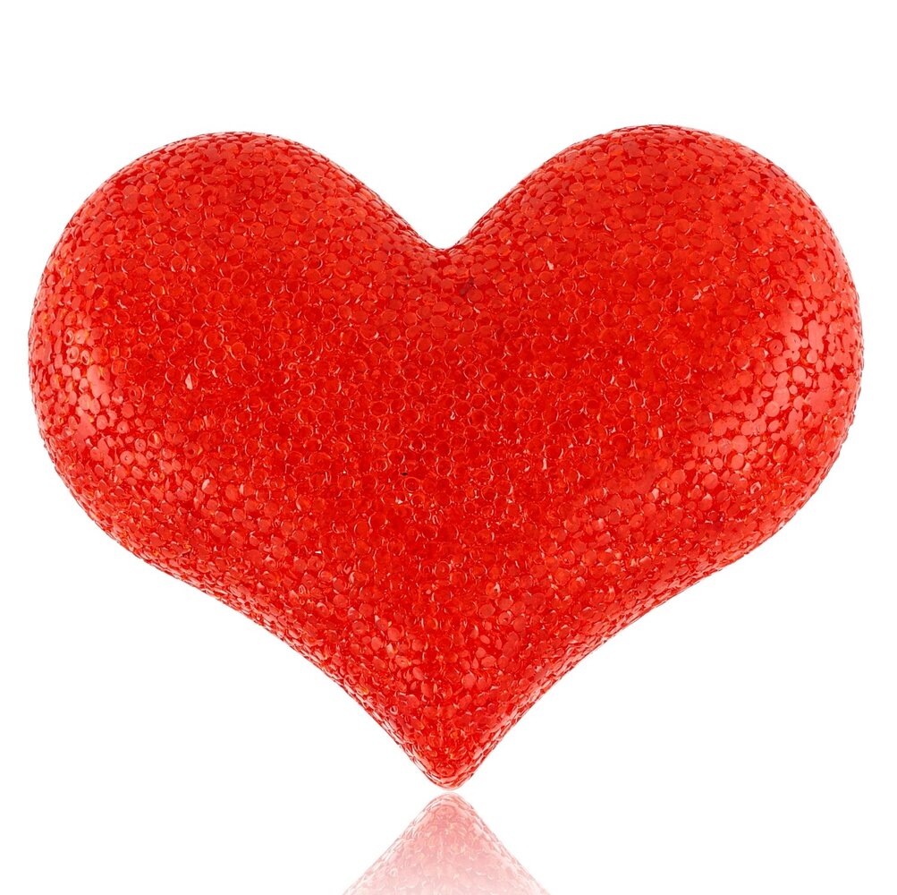 Discountershop Heart-Shaped LED Lamp - Colorful Night Light for Home, Bar & Café | Valentine's Day, Wedding & Party Decoration | LED Desk Lamp