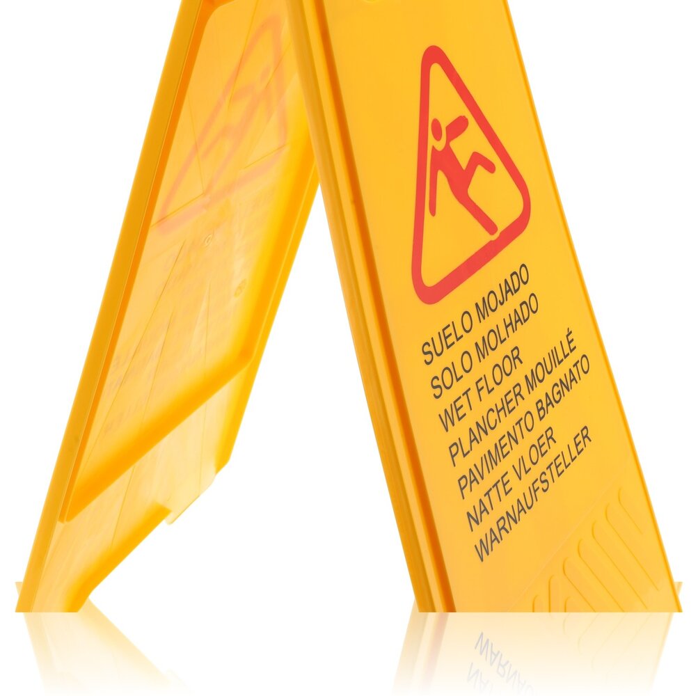 Discountershop Set of 3 Wet Floor Warning Boards - Bright Yellow Safety Signs with Text in 7 Languages | Foldable, Compact, and Perfect for Cleaning Safety Discountershop Set of 3 Wet Floor Warning Boards - Bright Yellow Safety Signs with Text in 7 Languages | Foldable, Compact, and Perfect for Cleaning Safety
