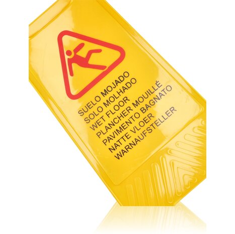 Discountershop Set of 3 Wet Floor Warning Boards - Bright Yellow Safety Signs with Text in 7 Languages | Foldable, Compact, and Perfect for Cleaning Safety Discountershop Set of 3 Wet Floor Warning Boards - Bright Yellow Safety Signs with Text in 7 Languages | Foldable, Compact, and Perfect for Cleaning Safety