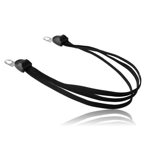 Discountershop Adjustable Bungee Cord with Hooks - Elastic Luggage Tie Down Straps for Bike and Motorcycle | Stretchable Bungee Cord 70cm/26-28 Inch with Metal Hooks