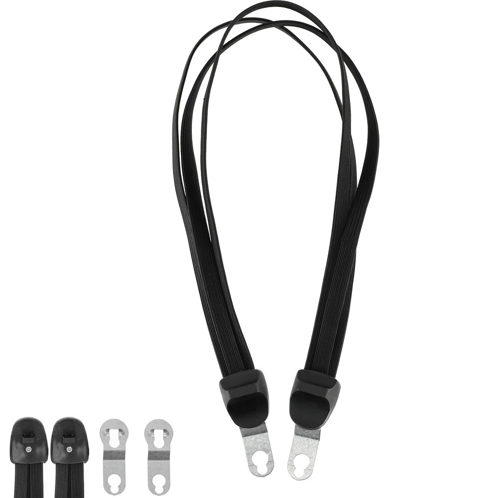 Discountershop Adjustable Bungee Cord with Hooks - Elastic Luggage Tie Down Straps for Bike and Motorcycle | Stretchable Bungee Cord 70cm/26-28 Inch with Metal Hooks