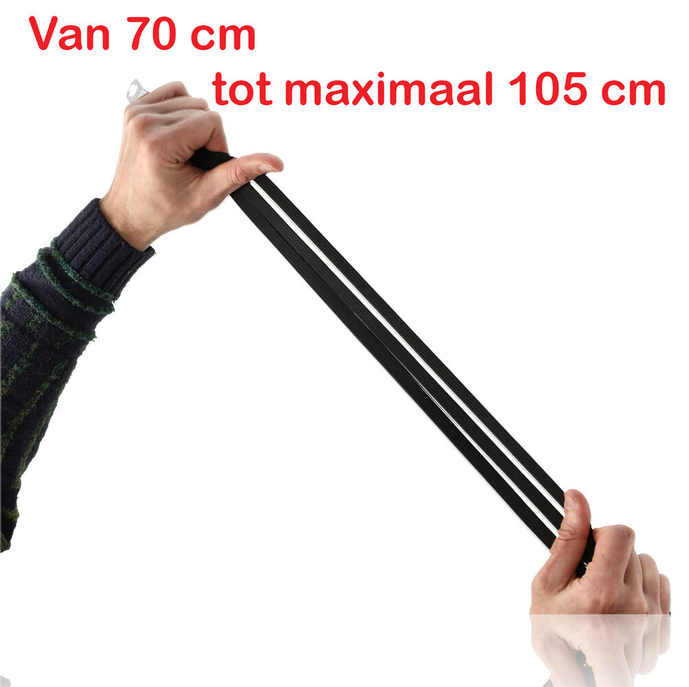 Discountershop Verstelbare Snelbinders met Haak - Elastische Bagagebinder Fiets en Motorfiets | Zwarte Spinbinder 70cm/26-28 Inch met Metalen Haken Discountershop Verstelbare Snelbinders met Haak - Elastische Bagagebinder Fiets en Motorfiets | Zwarte Spinbinder 70cm/26-28 Inch met Metalen Haken