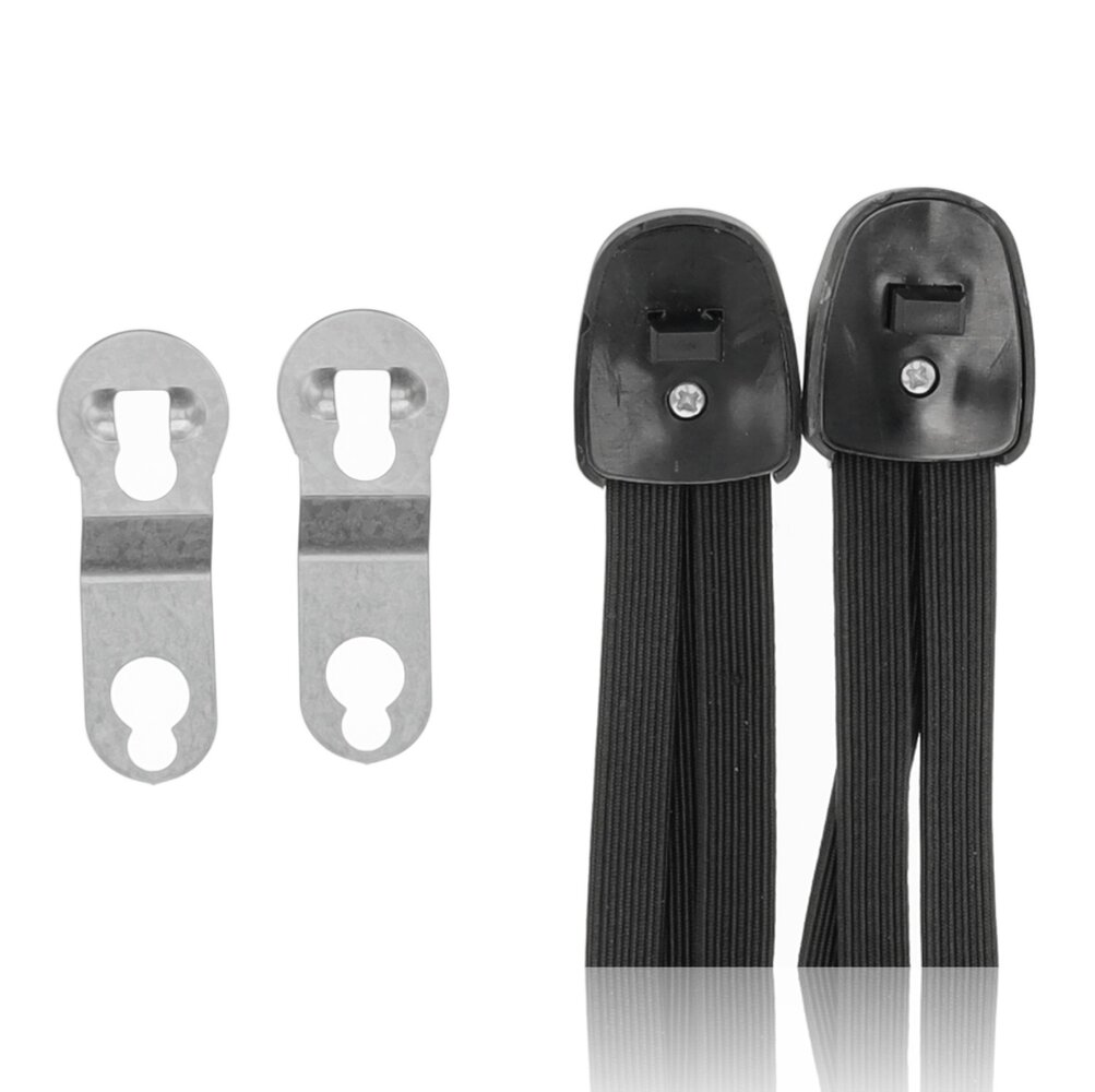 Discountershop Adjustable Bungee Cord with Hooks - Elastic Luggage Tie Down Straps for Bike and Motorcycle | Stretchable Bungee Cord 70cm/26-28 Inch with Metal Hooks