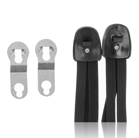 Discountershop Verstelbare Snelbinders met Haak - Elastische Bagagebinder Fiets en Motorfiets | Zwarte Spinbinder 70cm/26-28 Inch met Metalen Haken Discountershop Verstelbare Snelbinders met Haak - Elastische Bagagebinder Fiets en Motorfiets | Zwarte Spinbinder 70cm/26-28 Inch met Metalen Haken