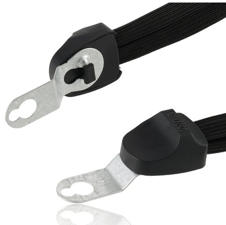 Discountershop Snelbinders Fiets - Set van 2 Elastische Bagagebinders met Haak | 70cm (26-28 inch) Verstelbare Zwarte Spanbanden voor Bagagedrager Discountershop Snelbinders Fiets - Set van 2 Elastische Bagagebinders met Haak | 70cm (26-28 inch) Verstelbare Zwarte Spanbanden voor Bagagedrager