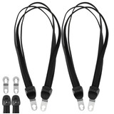 Discountershop Snelbinders Fiets - Set van 2 Elastische Bagagebinders met Haak | 70cm (26-28 inch) Verstelbare Zwarte Spanbanden voor Bagagedrager Discountershop Snelbinders Fiets - Set van 2 Elastische Bagagebinders met Haak | 70cm (26-28 inch) Verstelbare Zwarte Spanbanden voor Bagagedrager